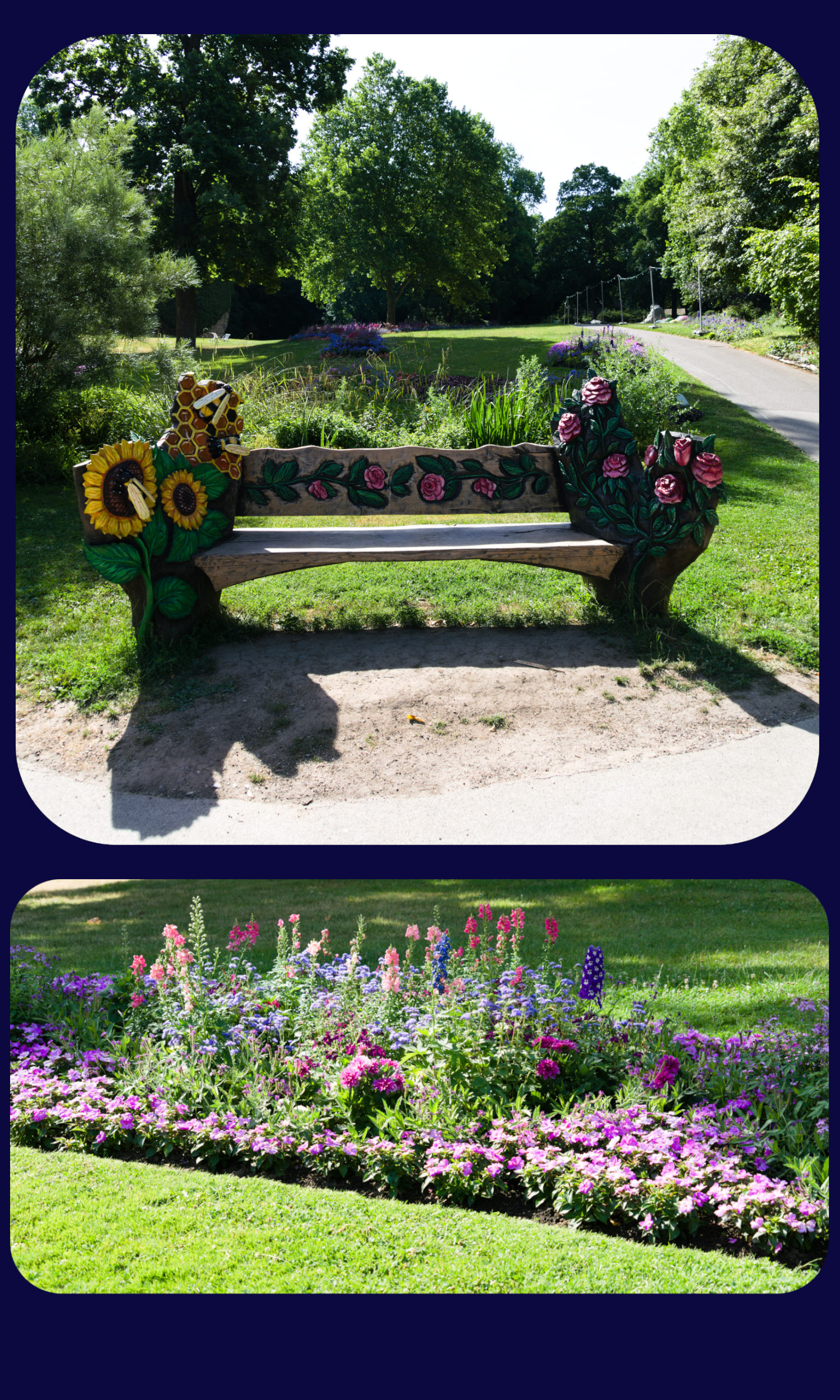 Bluehendes Barock Schoene Bank